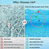 Vista 3 de Jasonwell Juguetes de piscina, anillos de buceo, 28 piezas, juego de piscina, juguetes de buceo con anillo de buceo, tesoros submarinos, bandidos