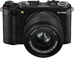 FUJIFILM Câmera digital sem espelho X-M5 XC15-45mmF3.5-5.6 OIS PZ Kit de lentes - Preto