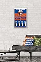 Vista 45 de Trends International NHL New York Islanders - Champions 23 Wall Poster, 34L x 22.4W, Mahogany Framed Version
