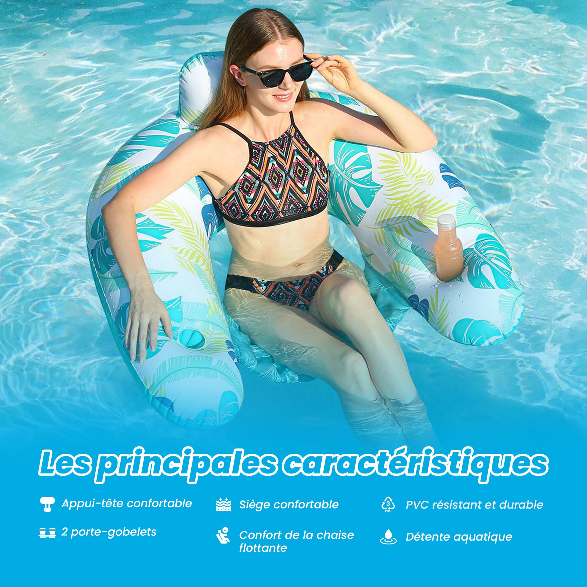Jouet et divertissement pour la piscine - Siège flottant pour piscine