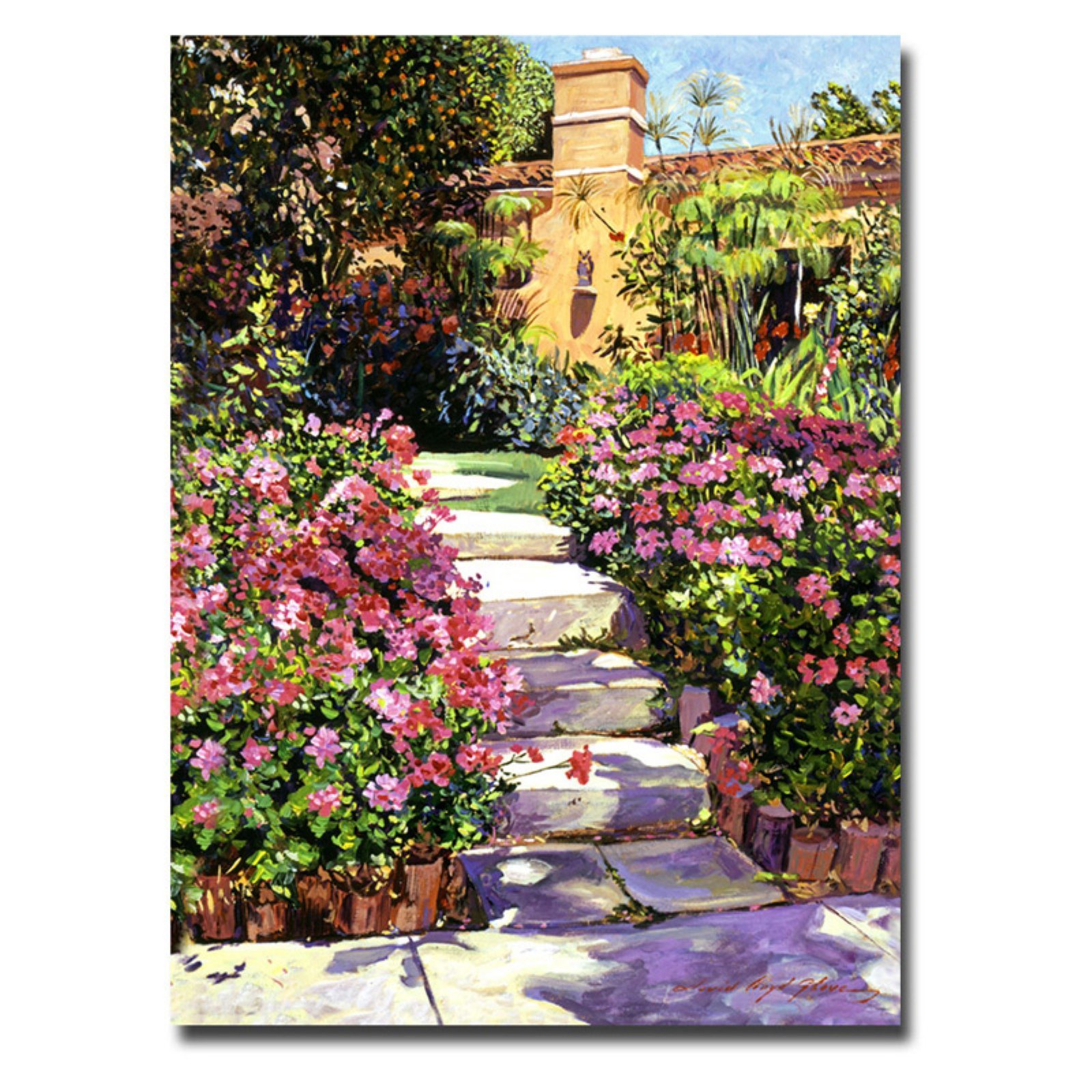 The Five Steps by David Lloyd Glover, 18x24-Inch Canvas Wall Art