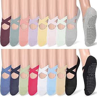 Yoga Socks / Yoga Accessories / Yoga Gift / Non Slip Socks / Toeless Socks / Athletic Socks / Flip Flop Socks / Activewear / Cool Socks