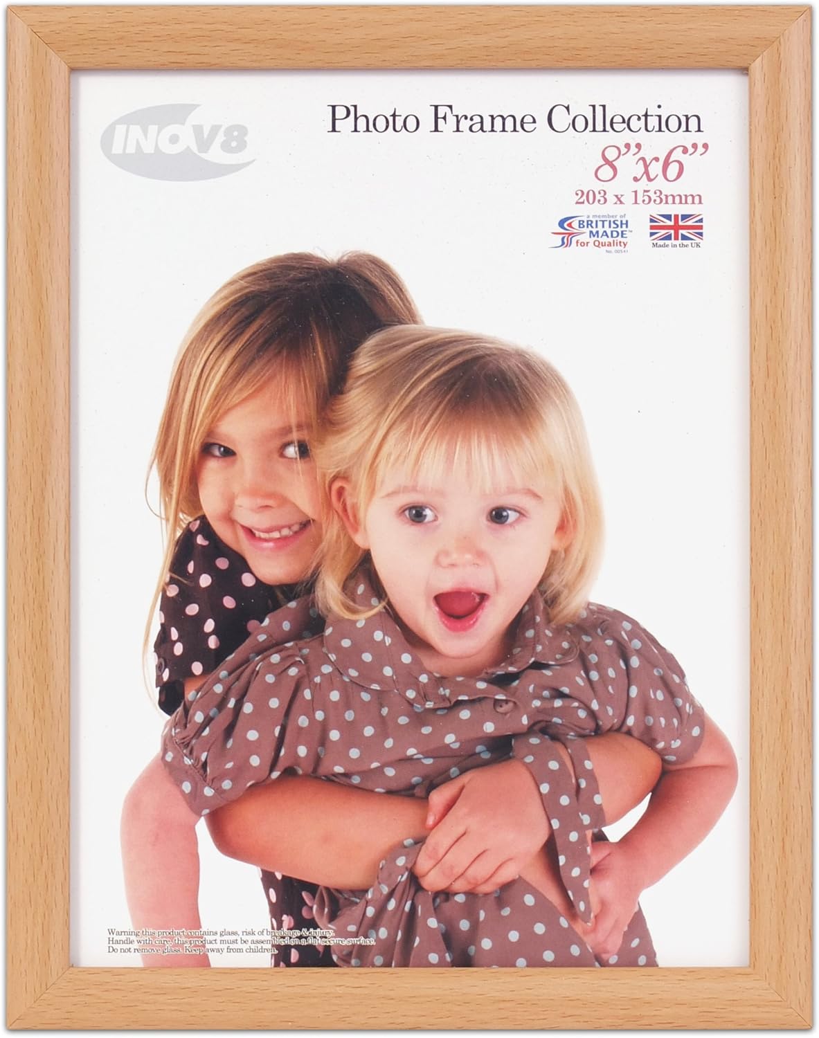 Inov8 Framing PFVSVNAT86 Photo Frame, 8 x 6 inch, Natural