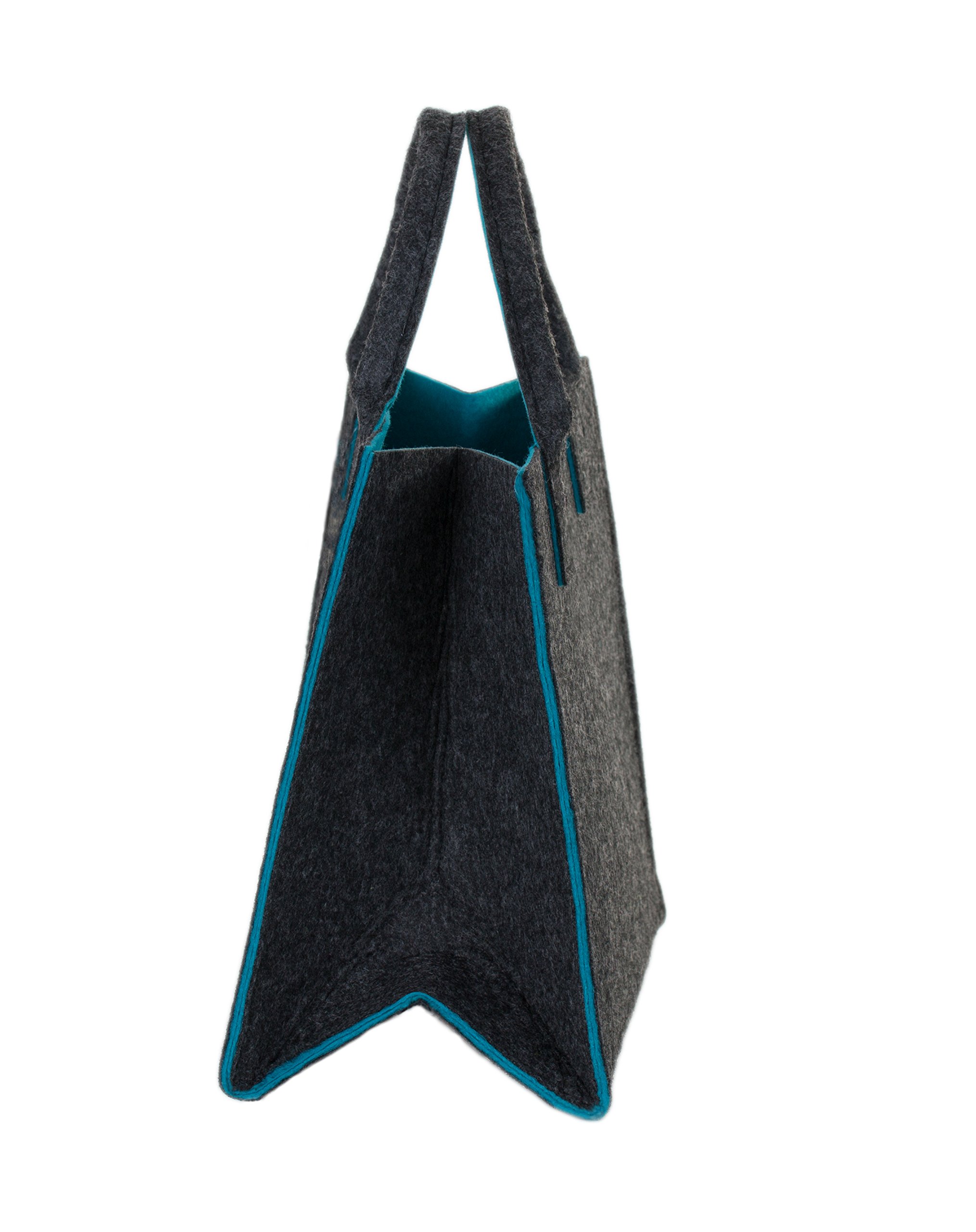 Borsa In Feltro RAIKOU Shopper XL - Pieghevole Con Scomparto Rimovibile, Tracolla, Per La Spesa