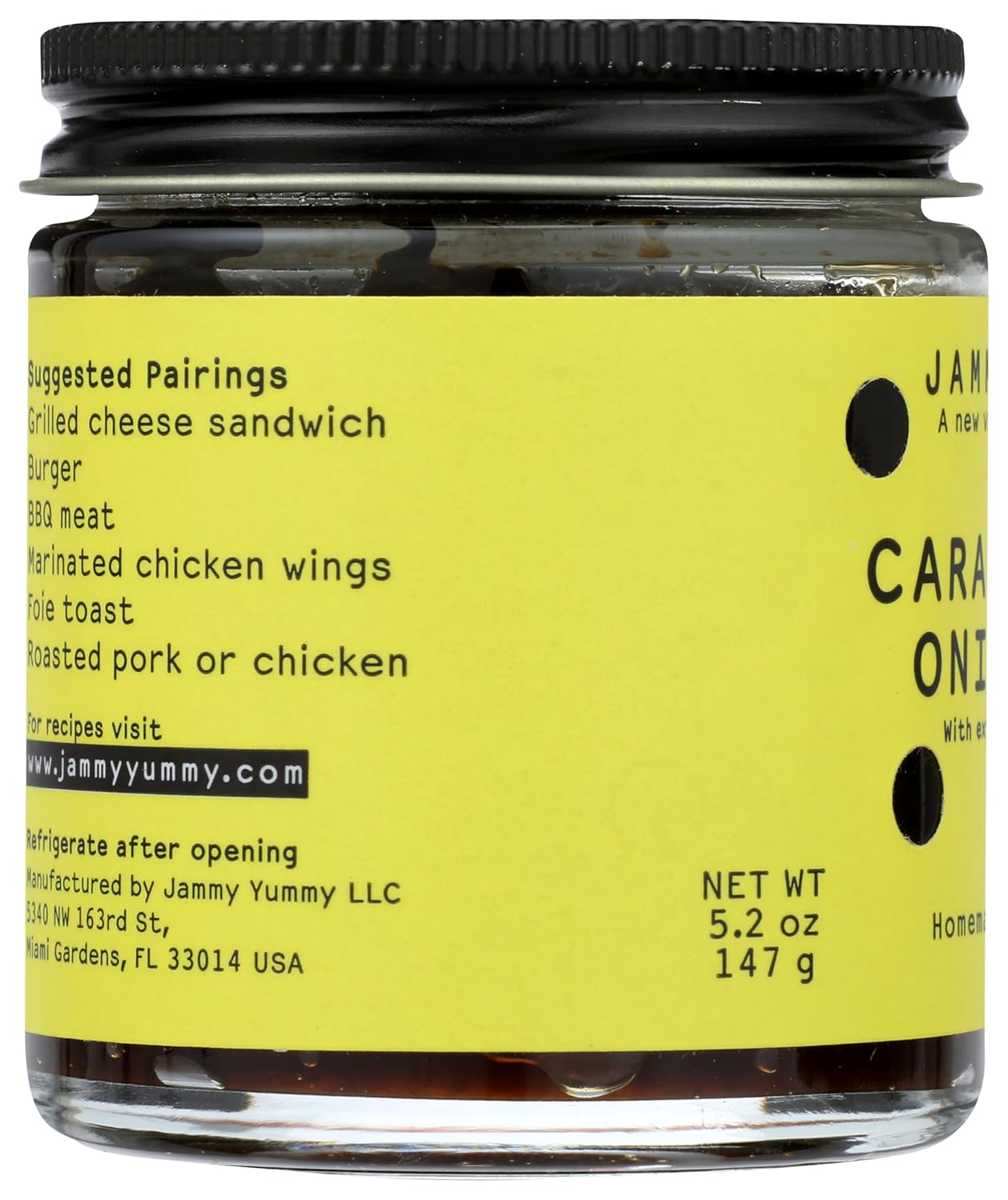 JAMMY YUMMY Carmelized Onion Jam, 5.2 OZ