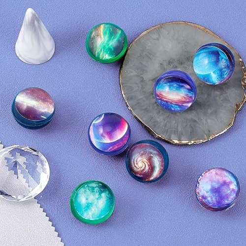 Miniatura 5 de Pllieay 24 piezas de bolas hinchables de galaxia, bolas hinchables espaciales a granel de 32 mm, bolas temáticas espaciales para niños, recuerdos de