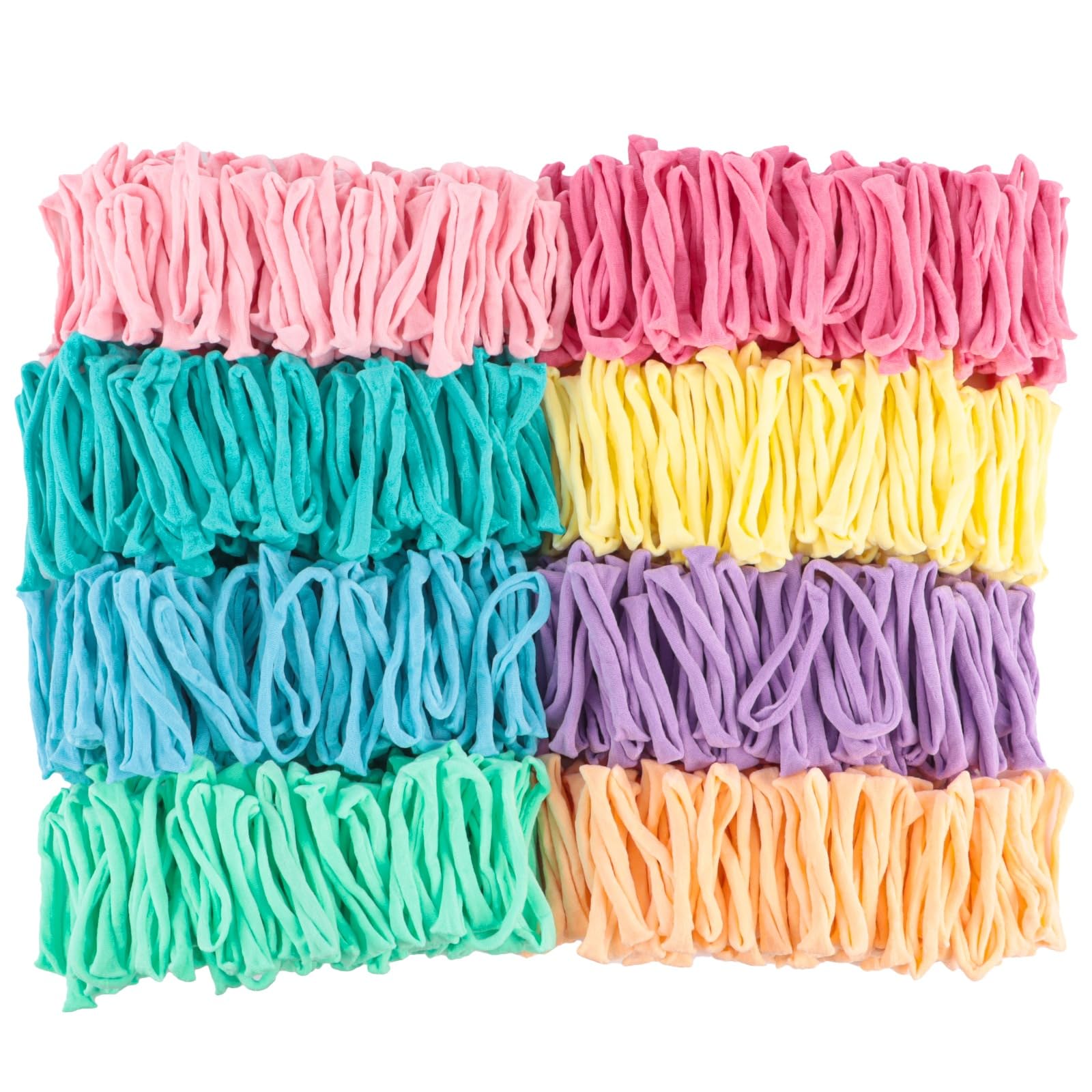 800 pièces, bandes élastiques de rechange pour métier à tisser, en spandex multicolores, tons macaron, pour bracelets, loisirs créatifs DIY et bijoux