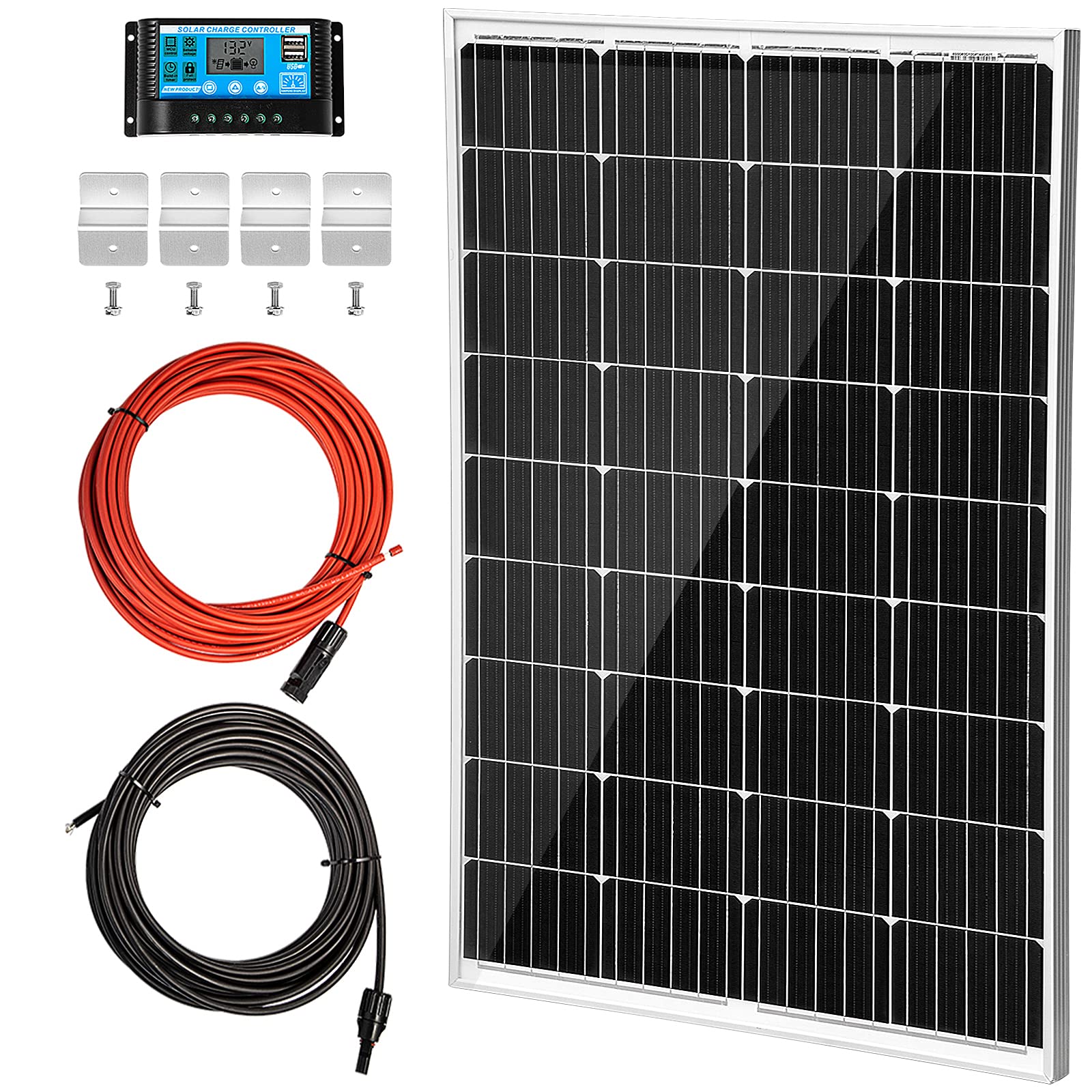 Buy VEVOR 120 Watt Solar Panel Kit, 12V Solar Panel System, Solar Power