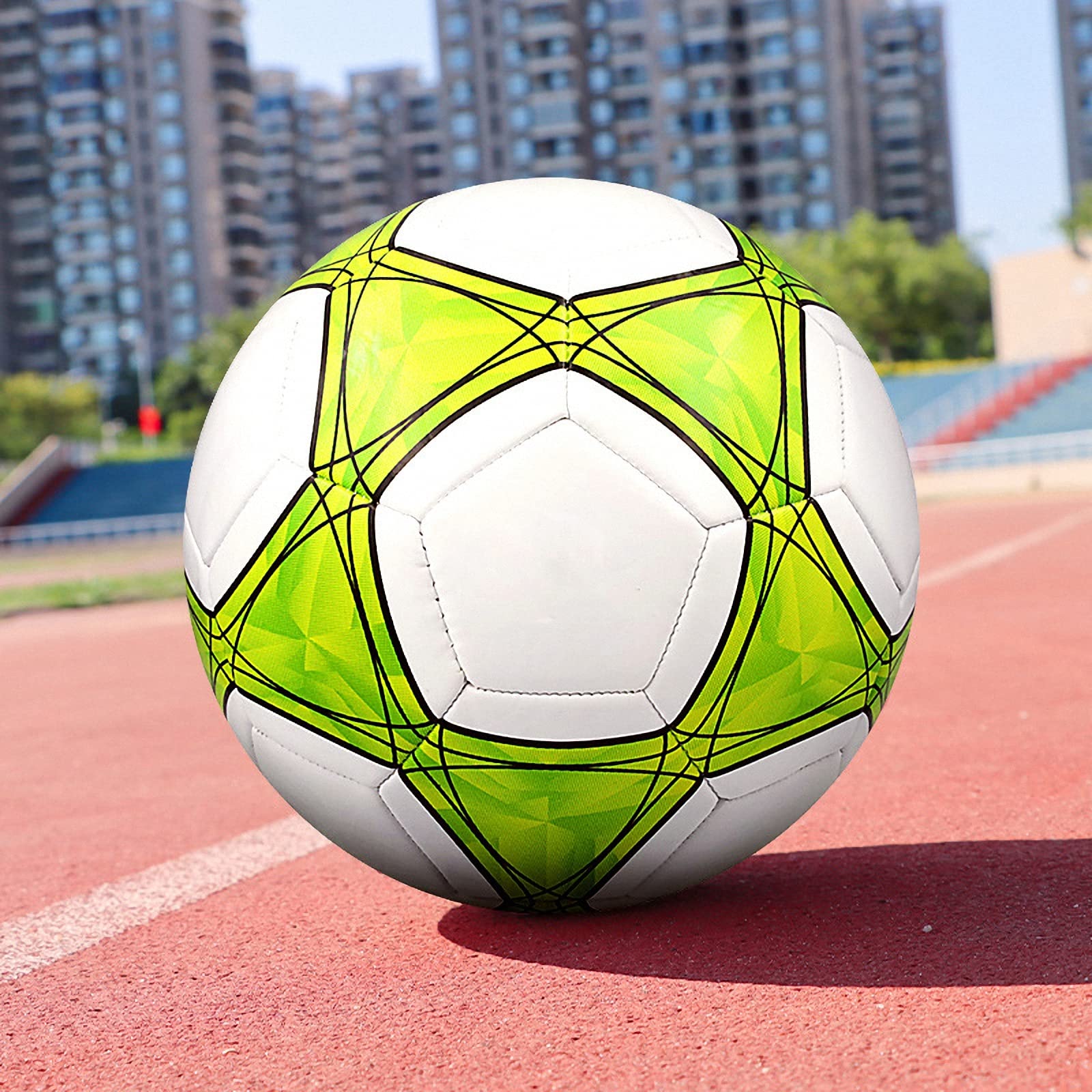 Balón de fútbol Infantil tamaño 3/4/5 con Bomba,Especial para Juegos de Entrenamiento de Adultos,Pelota de Entrenamiento de Rendimiento competitivo Juvenil al Aire Libre