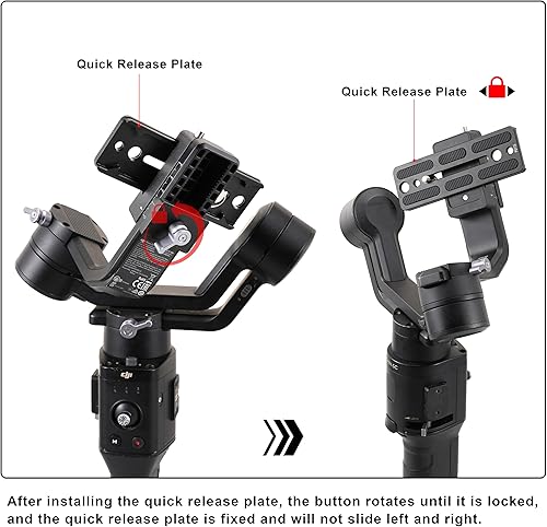 Miniatura 8 de FocusFoto Placa de liberación rápida de 4528in para DJI Ronin S SC cardán estabilizador cámara Arca-Swiss trípode estándar Ball head PU115