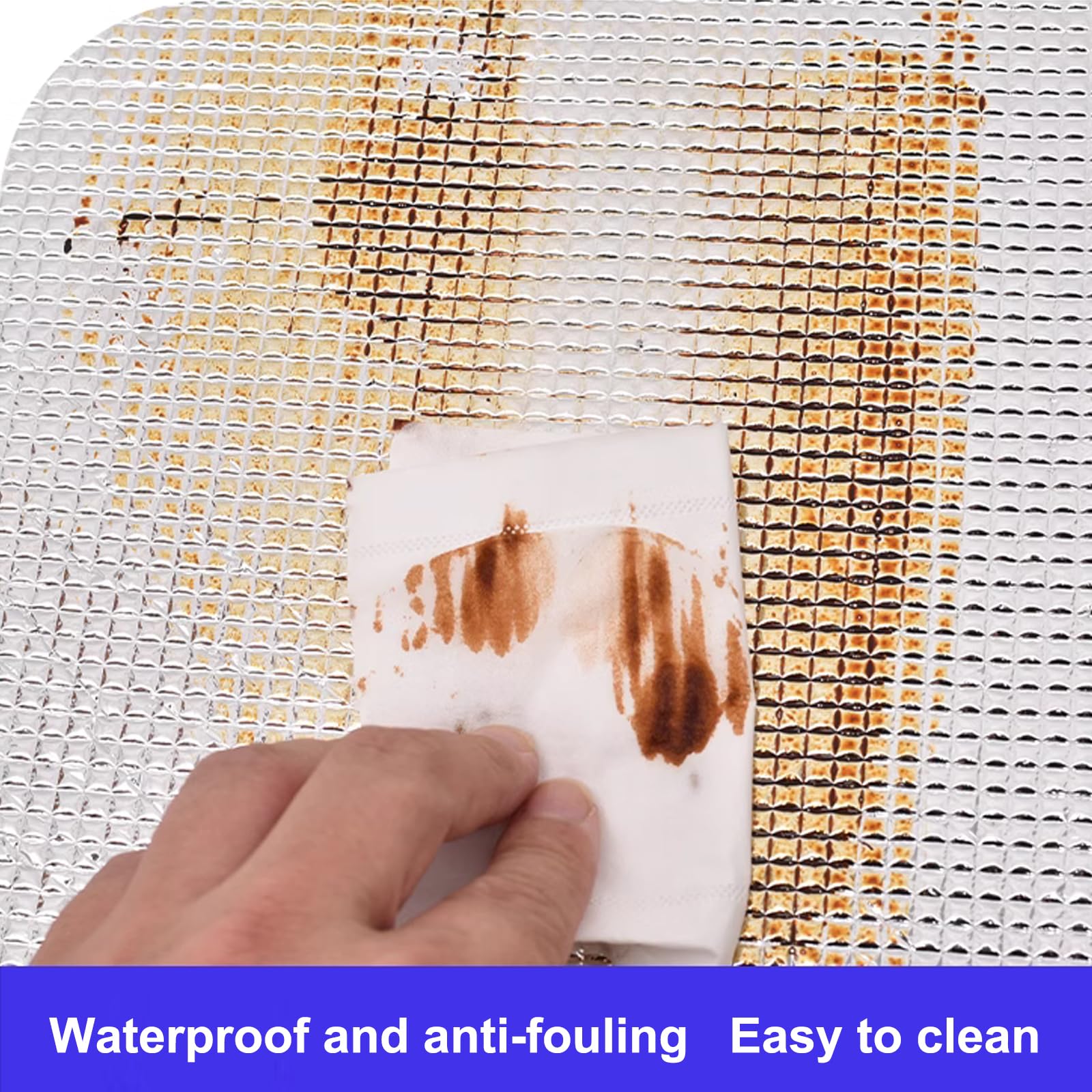 Isolierte Fensterfolie,Rückstandslose Sonnenschutz Folie,8mm Aluminisierte Wärmeschutzfolie,Wärmereflektierende Isolierfolie,Schattierungsplatte für Zuhause und das Büro (150x350cm/59 x138)