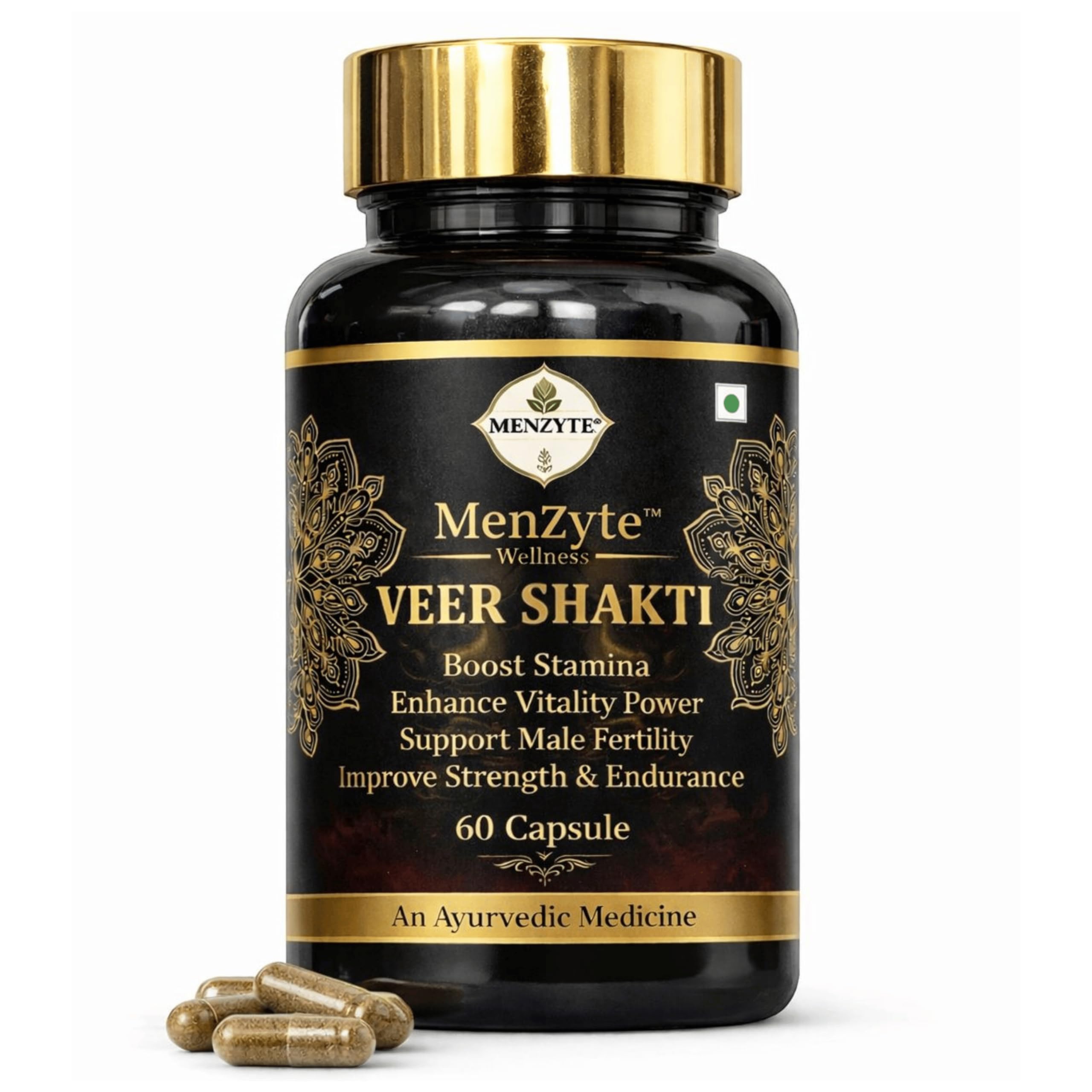 Veer Shakti Ayurvedic Capsules with Shilajit Ashwagandha Safed Musli Gokshura & Shatavari Natural Energy Stamina Vitality Support Herbal Supplement for Men-image-36