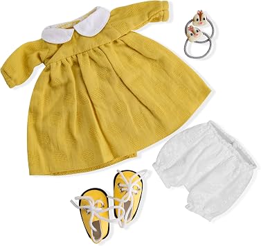 BlissfulPixie Handmade Waldorf Doll Clothes 12 inch Clothing Set with Pretty Box Girl Christmas Birthday Present-Inkas Clothes Accessories