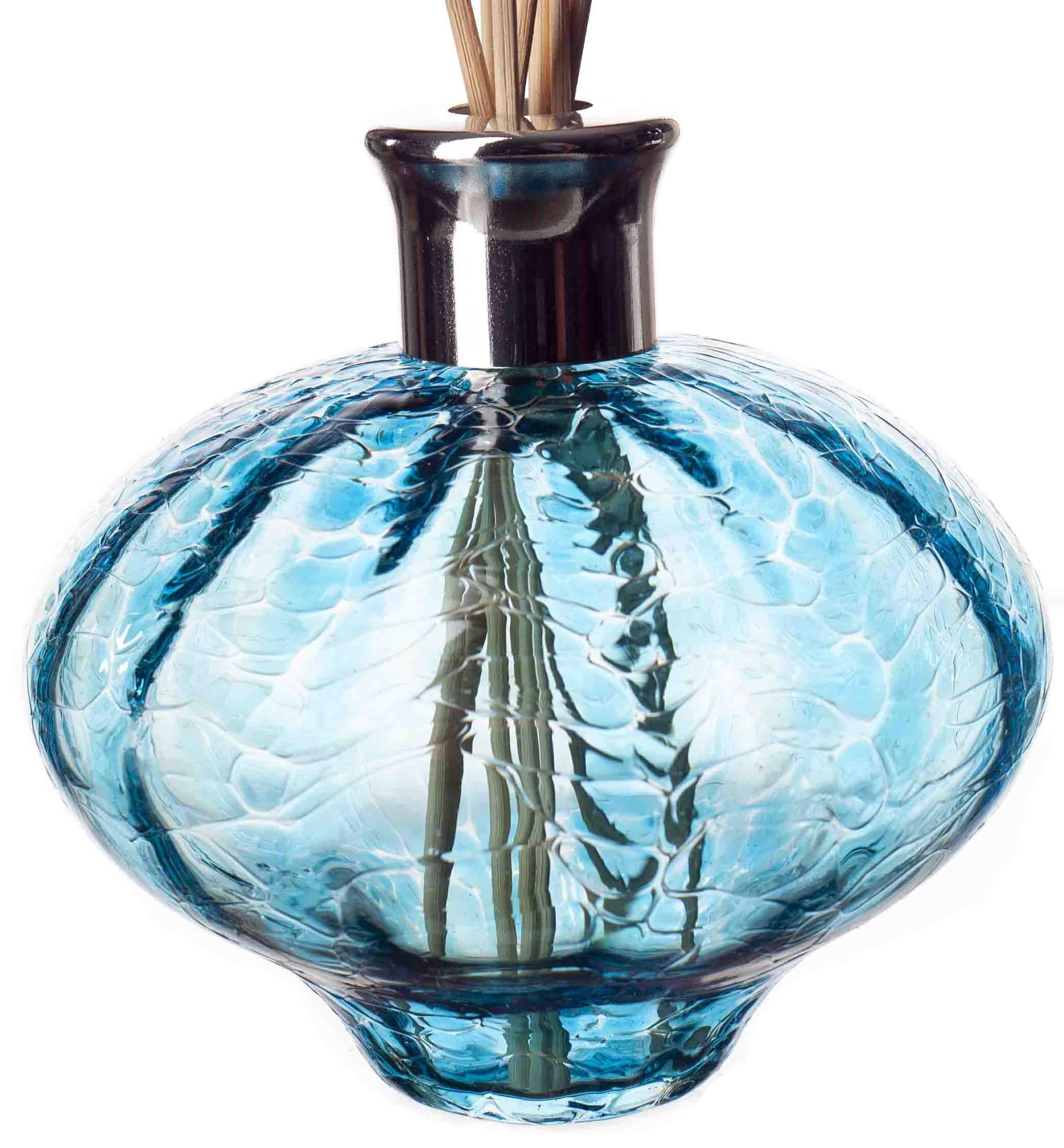 Glass Reed Diffuser Oval in Optic Turquoise