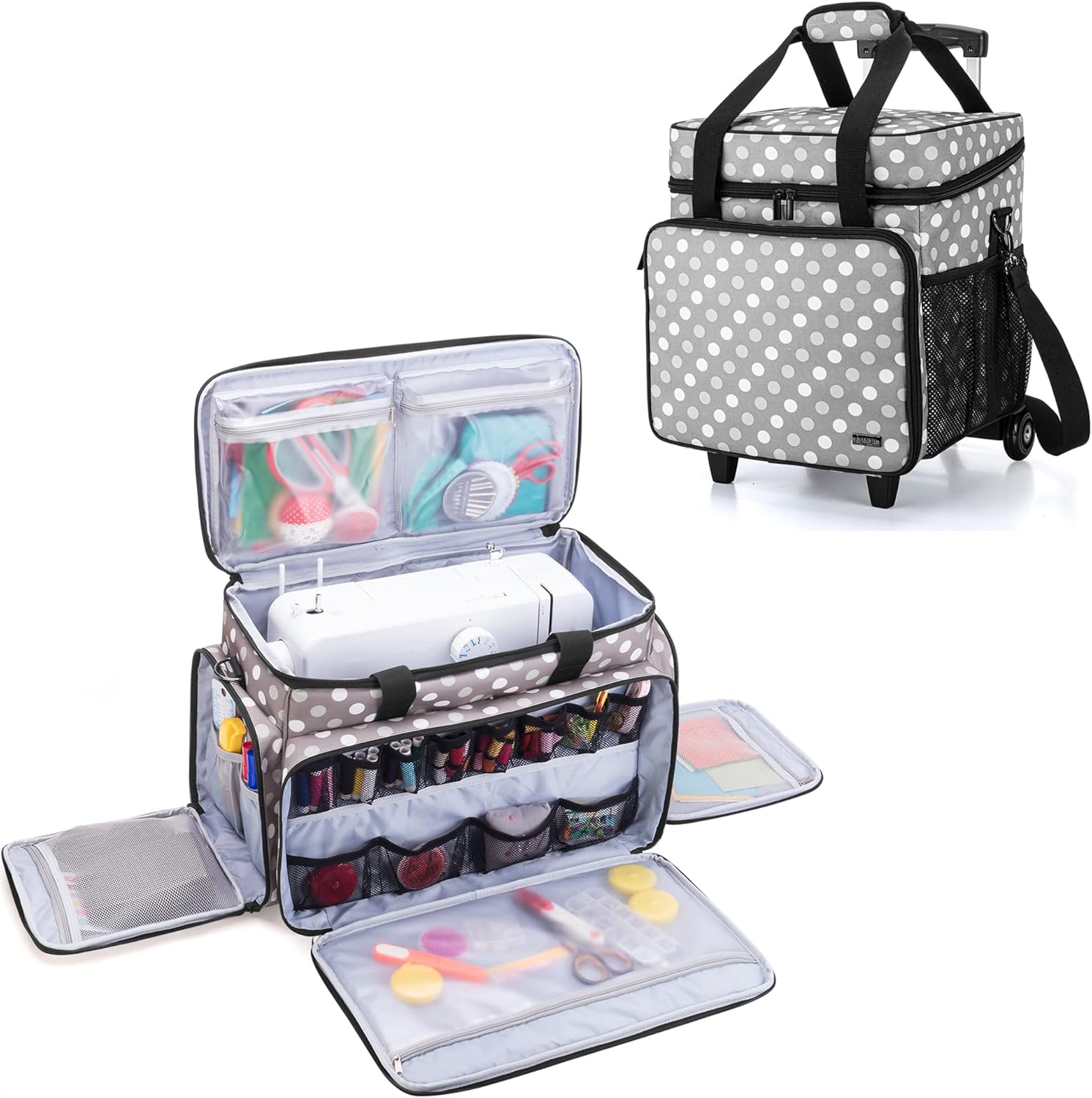 LUXJA Sewing Machine Carrying Bag with Removable Padding