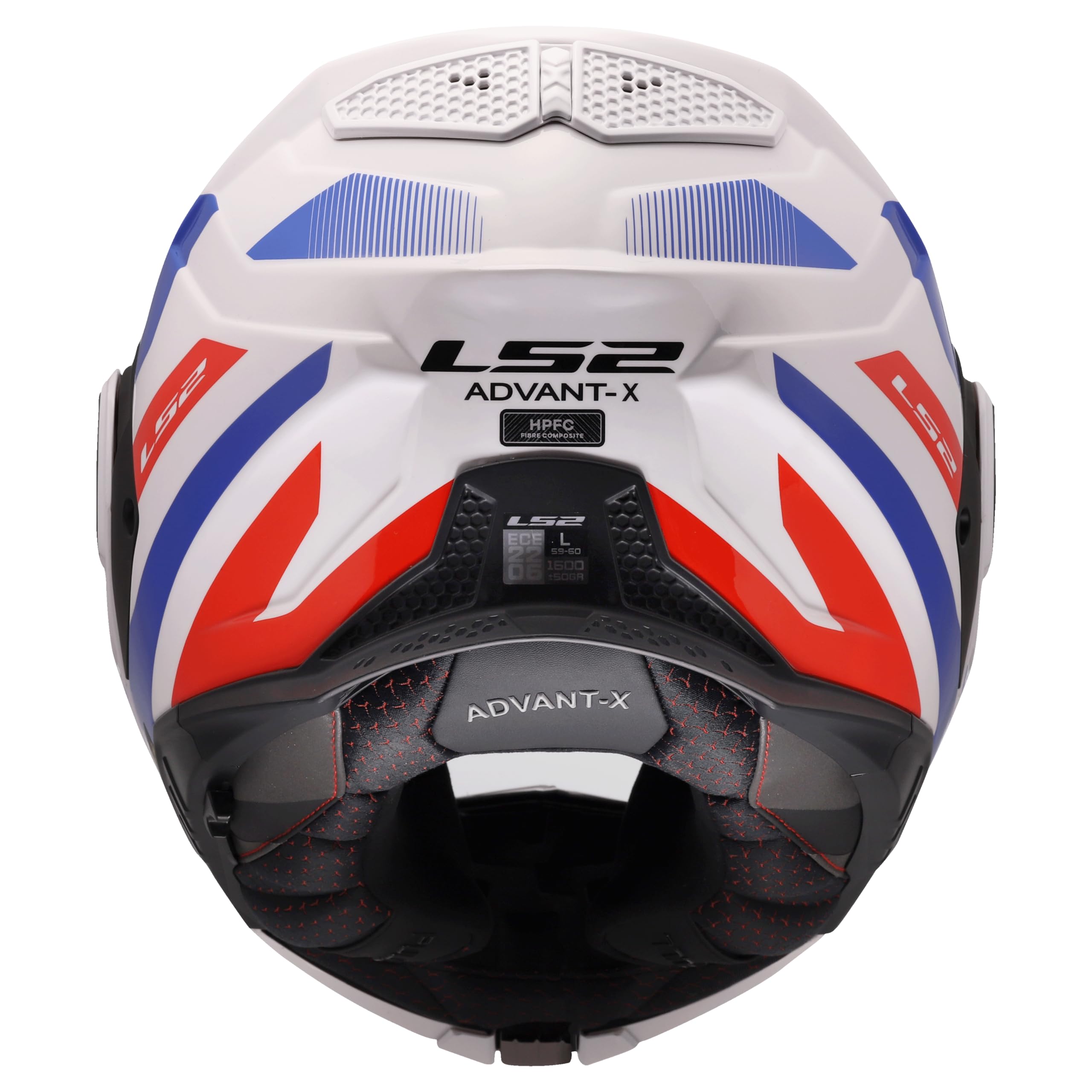 LS2, Casco Moto Modulare ADVANT X NOVA White Blue Red, M