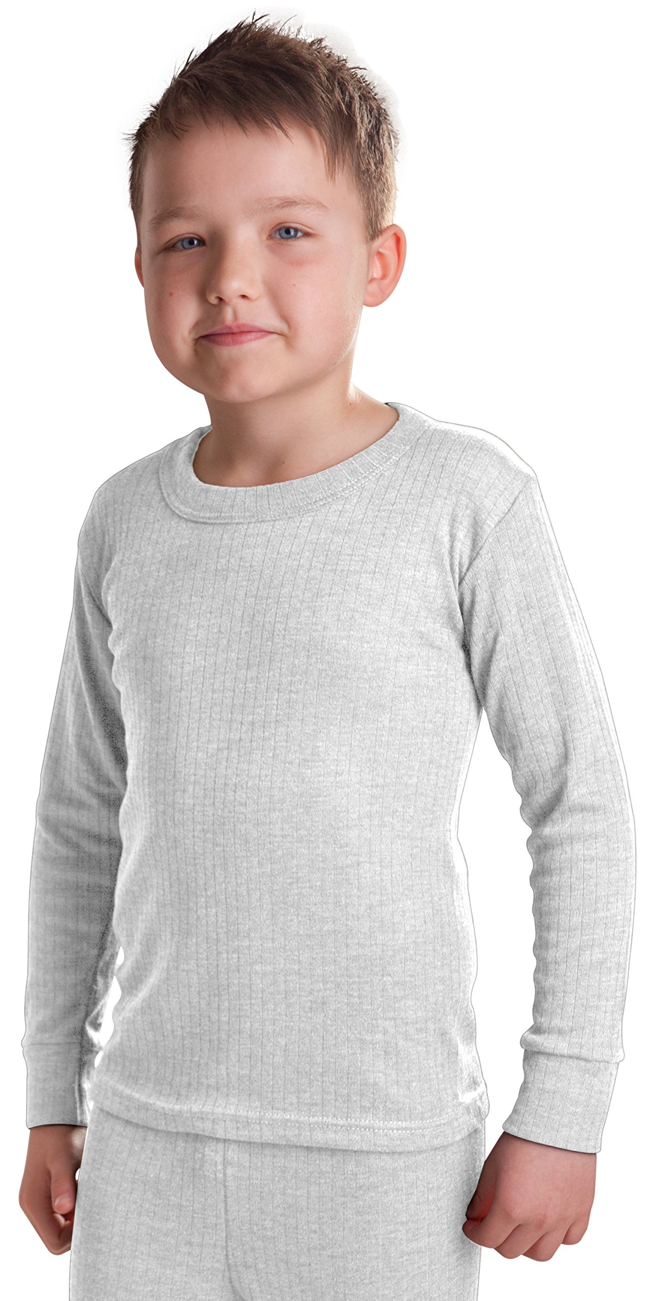 Octave® British Made Boys Thermal Long Sleeved T-Shirt (Extra Warm) - Size 12/13, Colour White