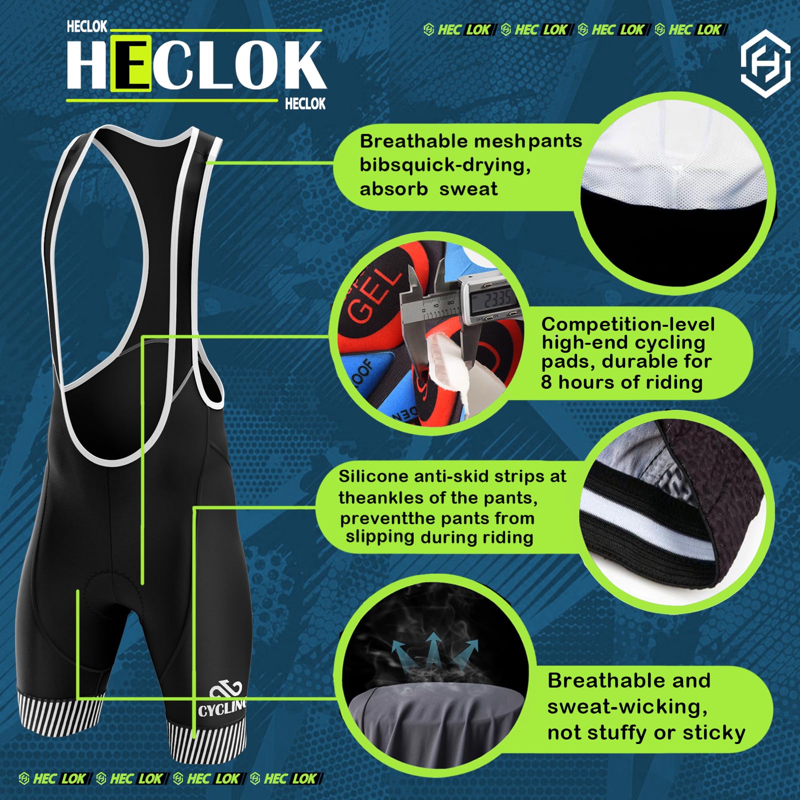 Ropa de Ciclismo Hombre Verano - Maillot Cortavientos + Culote con Tirantes y Badana Gel 9D | Equipación Completa MTB/Carretera | Tejido Transpirable y Secado Rápido