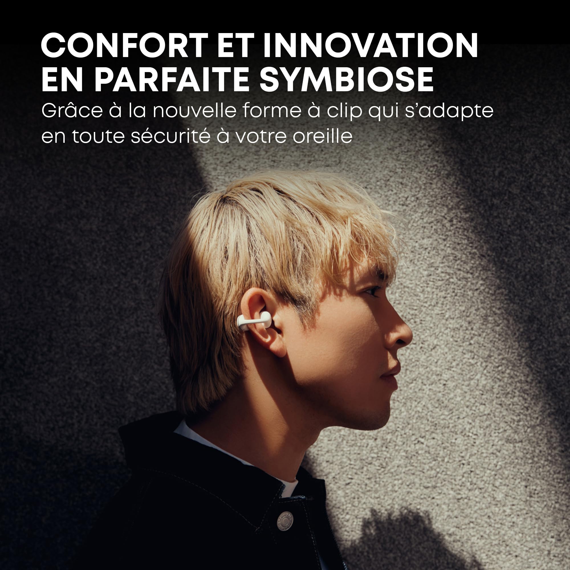 beyerdynamic AMIRON Zero Écouteurs Intra-Auriculaires Ouverts avec Un Concept de Son Ouvert et Un Design de Clip innovant, Bluetooth 5.4, 20 Heures d'autonomie Totale, adaptés au Sport