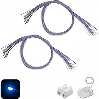 Vista 15 de 25pcs pre-cableado Micro LED pre-soldado 0402 SMD LED con accesorios de montaje para la construcción de modelos principiantes (rojo, 25 piezas)