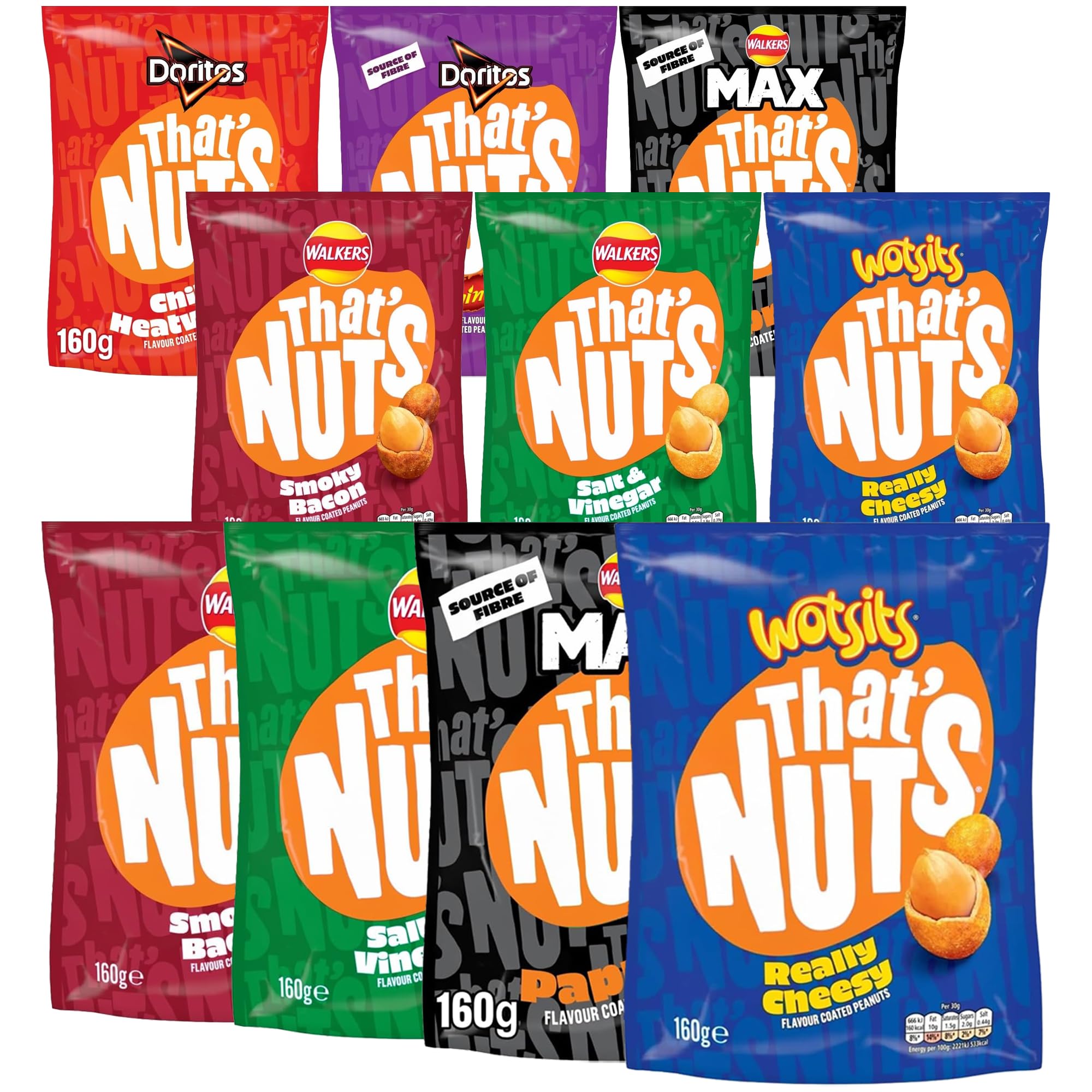 Go Nuts Salt & Vinegar Roasted Peanuts 50g X4 | Bargains - View #12