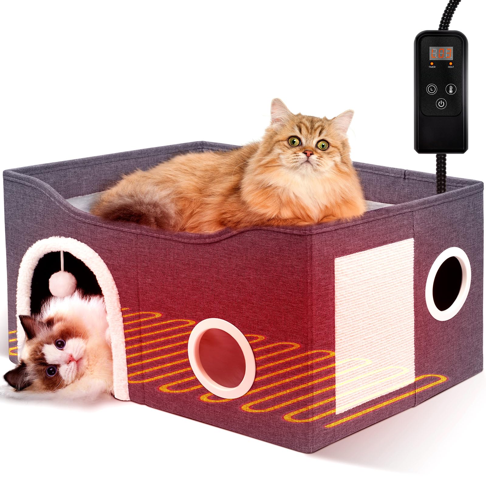 Heeyoo Heated Cat House