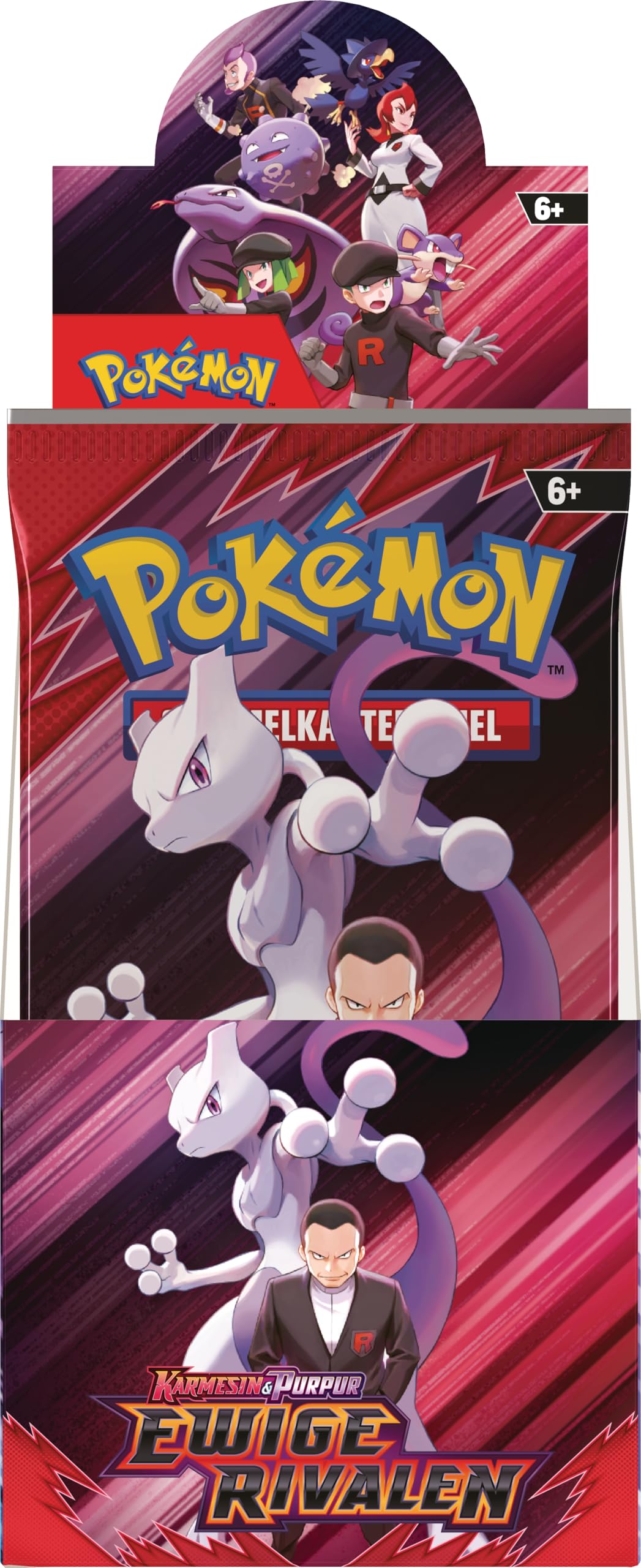 Pokémon-Sammelkartenspiel: Boosterpack-Display Karmesin & Purpur – Ewige Rivalen (18 Boosterpacks)