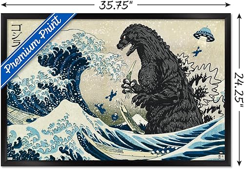 Miniatura 3 de Trends International Godzilla - Great Wave Wall Poster