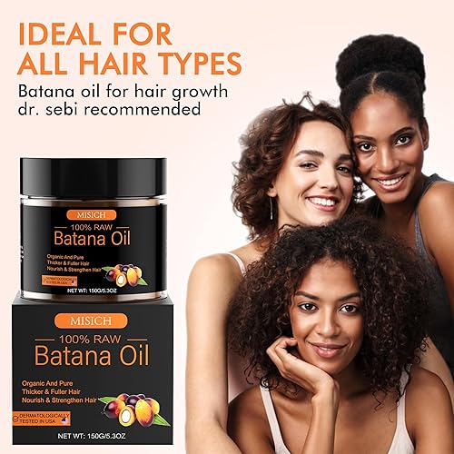 Miniatura 8 de Dr. Sebi - Aceite de batana crudo para el crecimiento del cabello, 100% natural puro de Honduras, orgánico sin refinar para prevenir la pérdida de