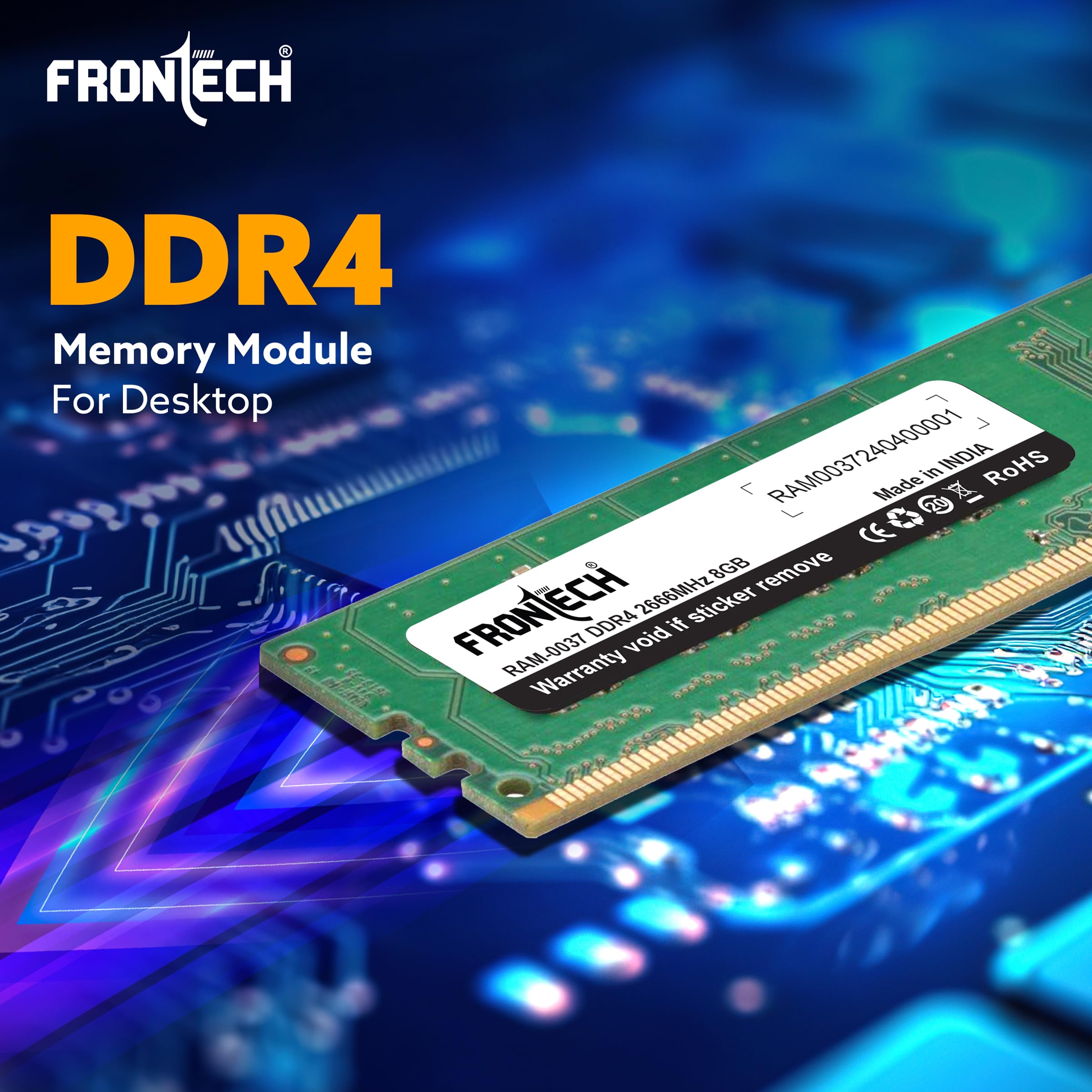 Amazon.in: Buy FRONTECH 8GB DDR4 16 Chips 3200 MHz Desktop RAM