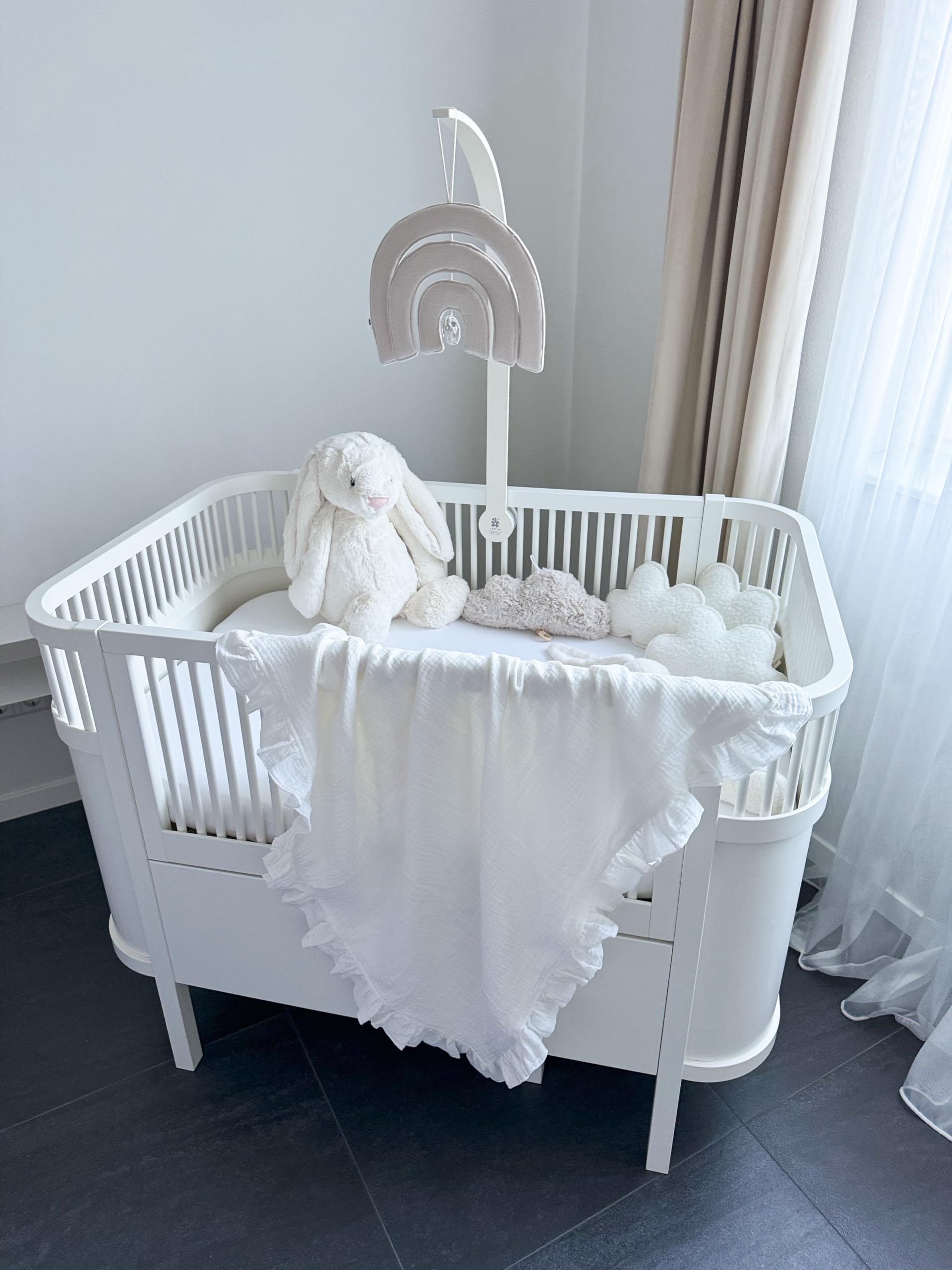 Coperta Neonato In Mussola Di Cotone Biologico 100% Red Rovr - Trapunta Leggera E Traspirante Multistrato, Ideale Per Passeggino E Culla, Lavabile In Lavatrice, Stampa Originale - 5