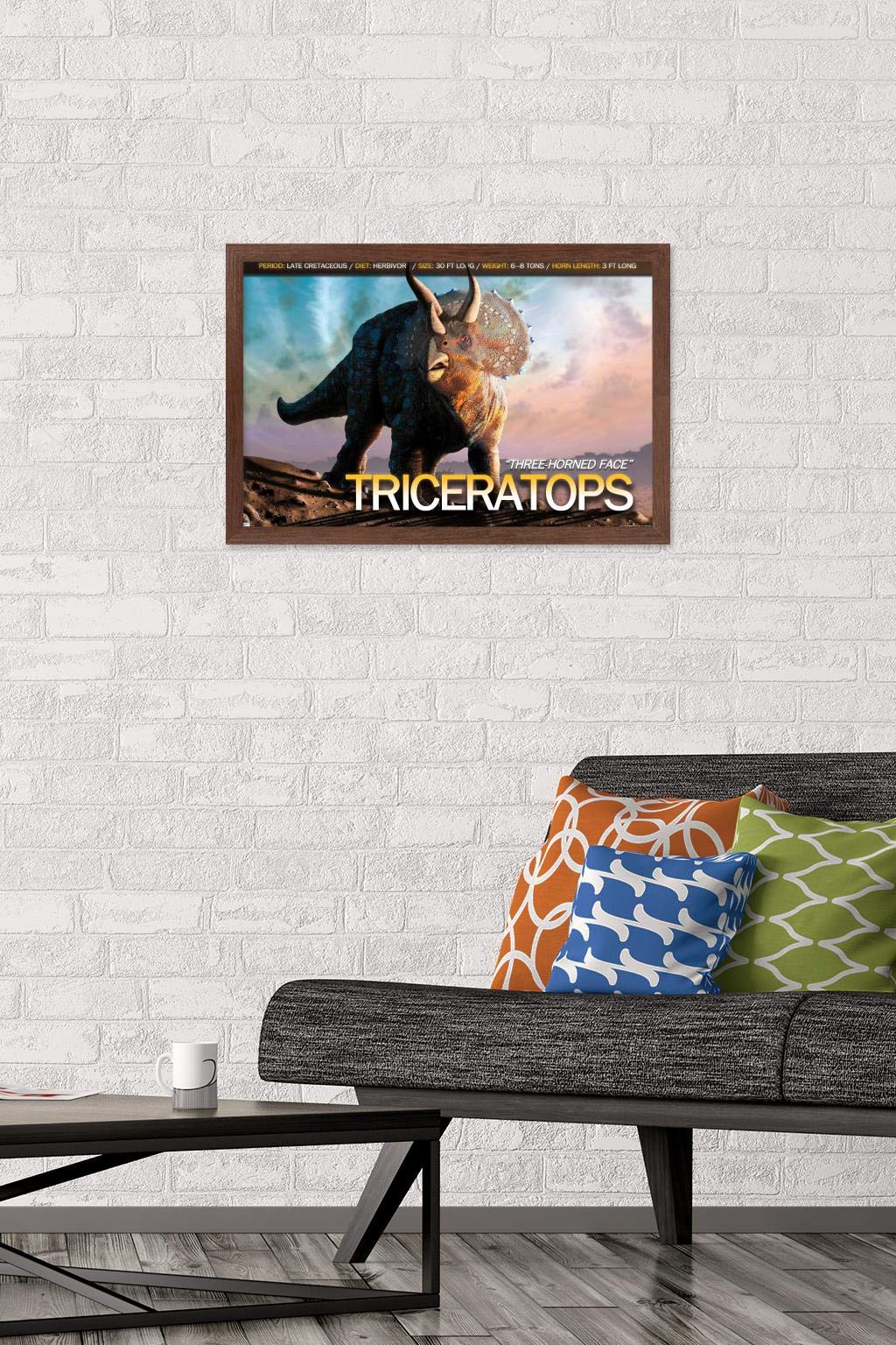 Amazon.com: Trends International Dinosaurs - Triceratops Wall