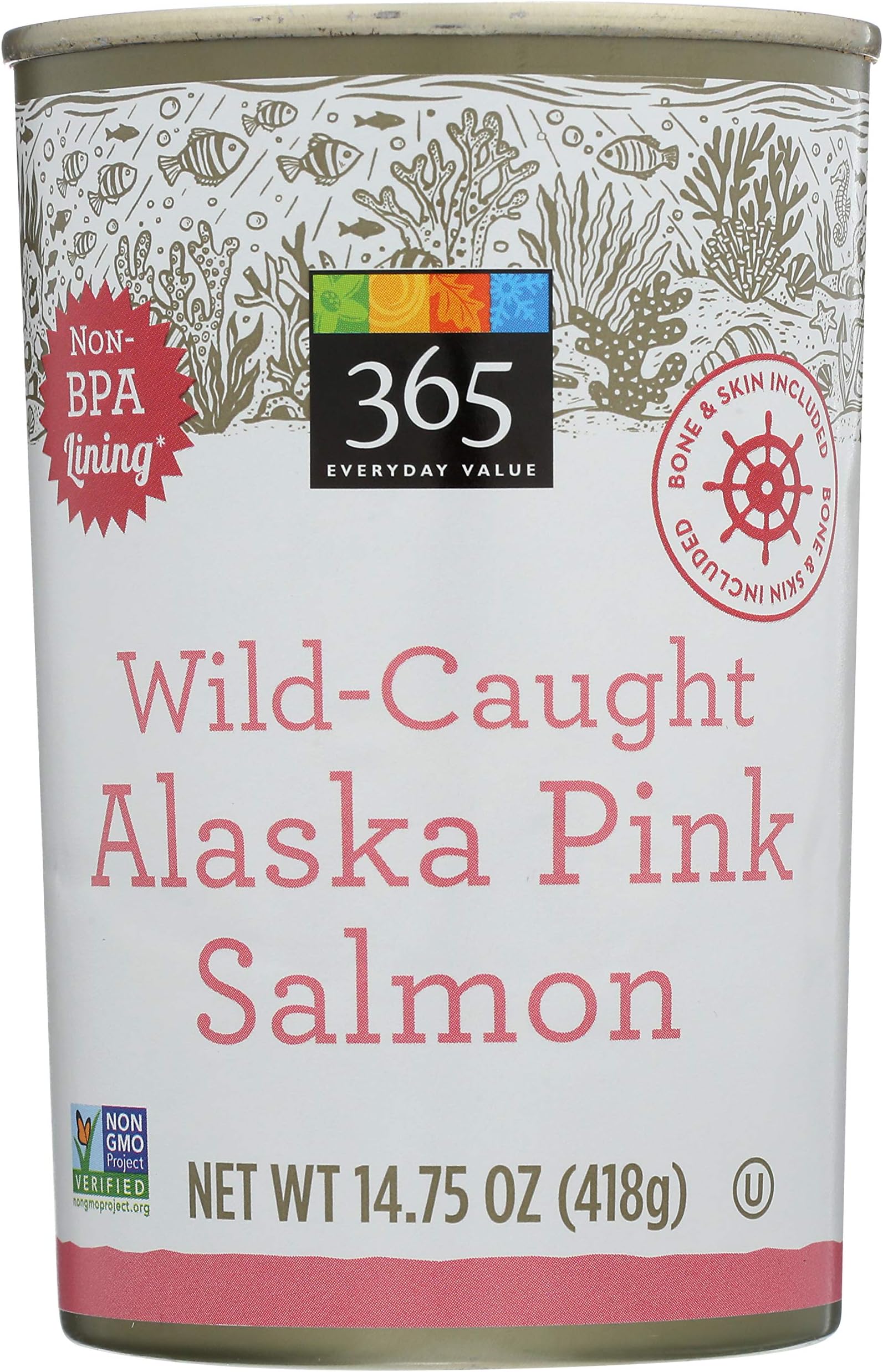365 Everyday Value, Alaskan Wild Salmon, Pink, 14.75 oz