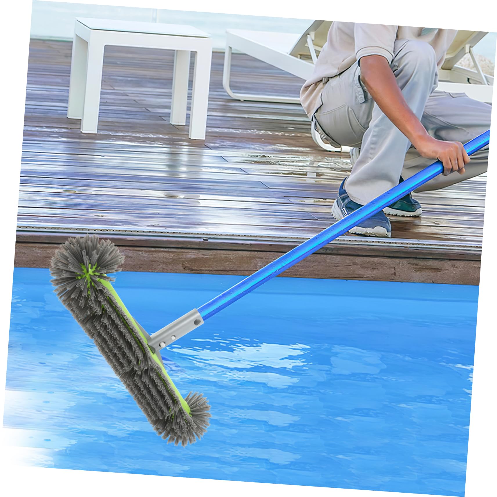 BESPORTBLE 3piezas Cabezal De Cepillo De Limpieza para Piscina Cepillo Manual De Limpieza De Paredes De Piscina y SPA Cerdas Densas y