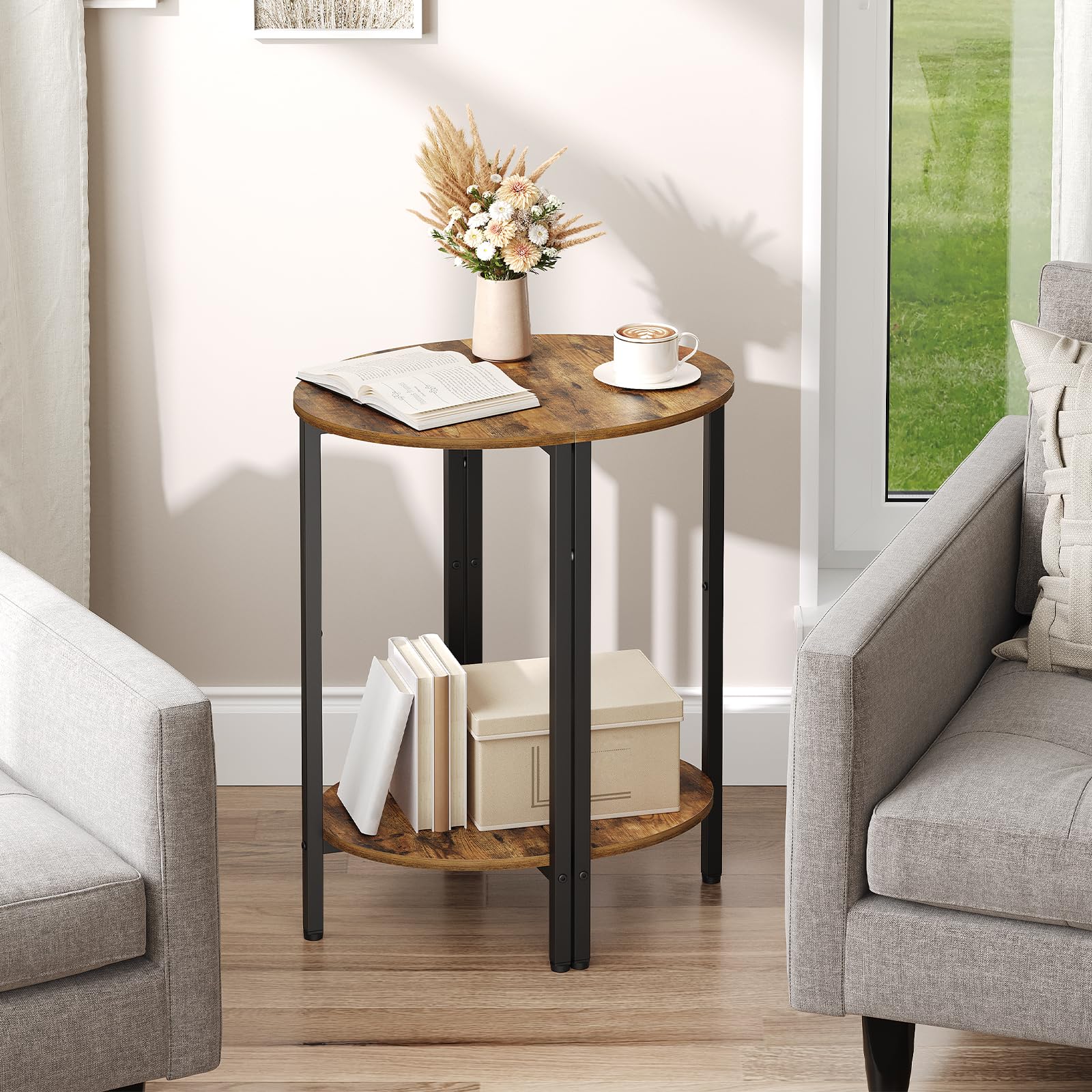 YATINEY Tables d’Appoint XET07L2BR