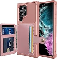 Vista 36 de Funda para Samsung Galaxy S23 Ultra con Portarjetas, Compatible con Soporte Magnético para Automóvil, Resistente a los Golpes de Servicio Pesado
