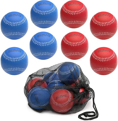 Xcello Sports Foam Baseballs Asst. Colors Xcello Sports Foam Baseballs Asst. Colors