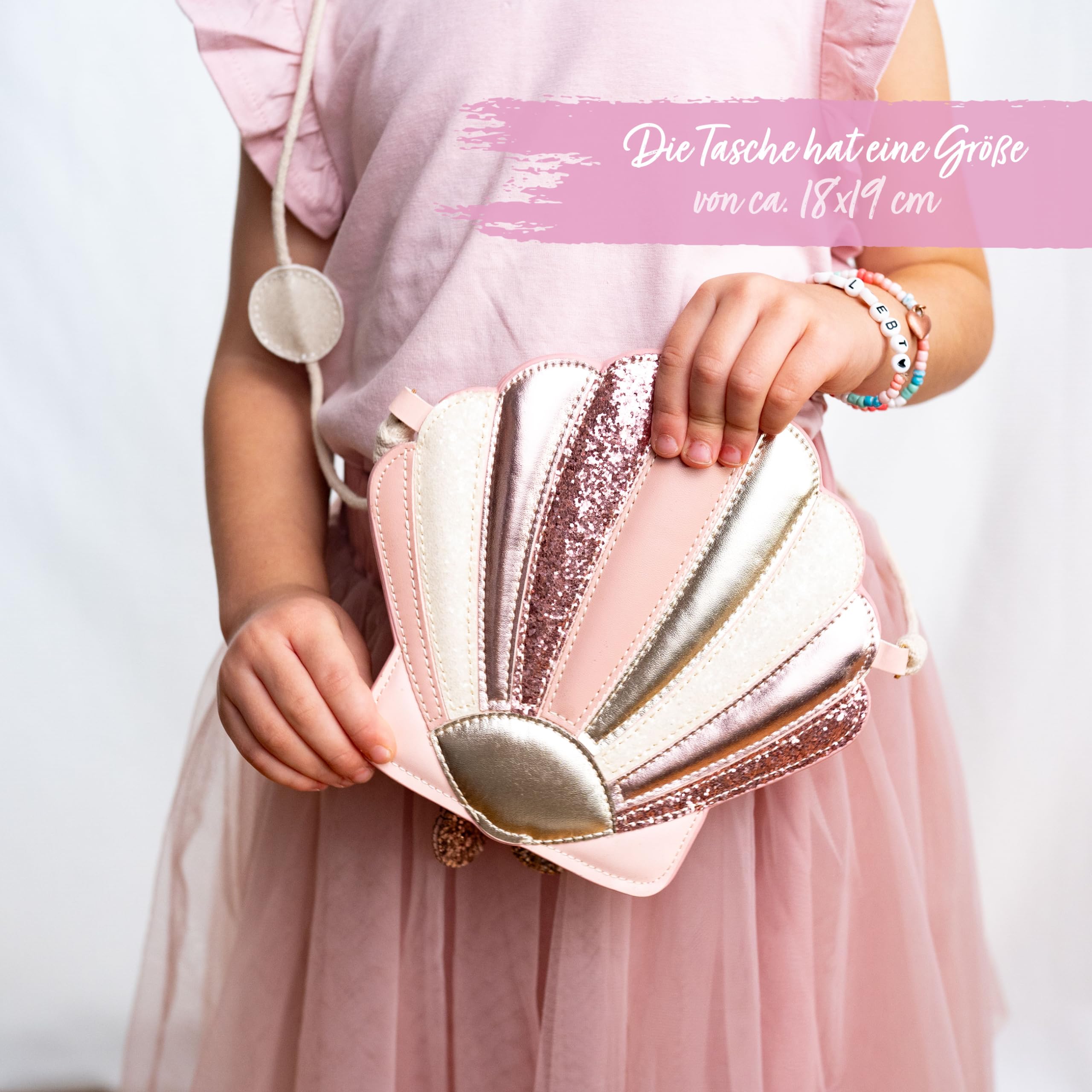 Papierdrachen Borsa a mano per bambini – accessorio vegano per bambini – colorata – borsa a tracolla in ecopelle – ottima idea regalo per ragazze