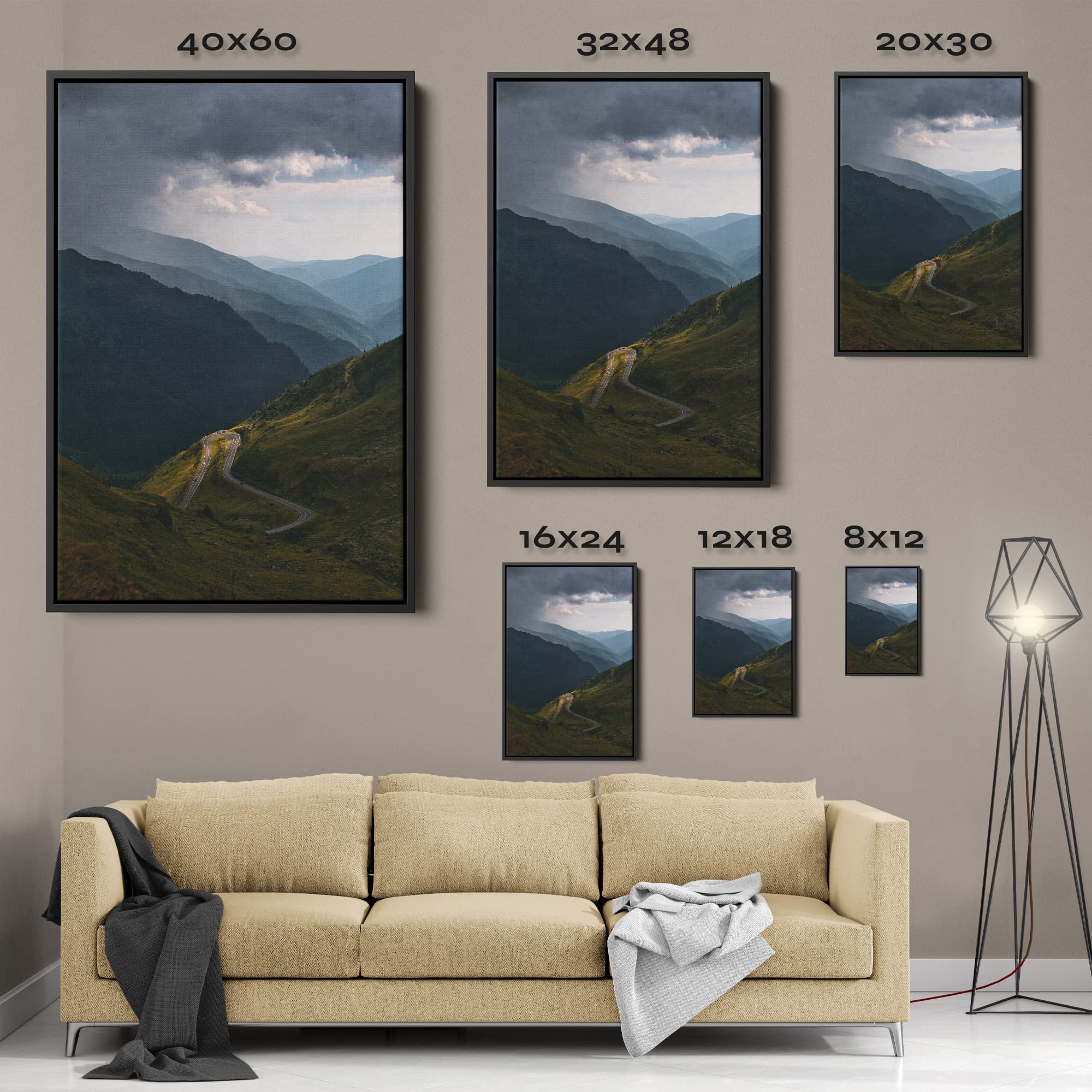 Amazon.com: AE Mountain Landscape Scenery Canvas Wall Art (32 X 48