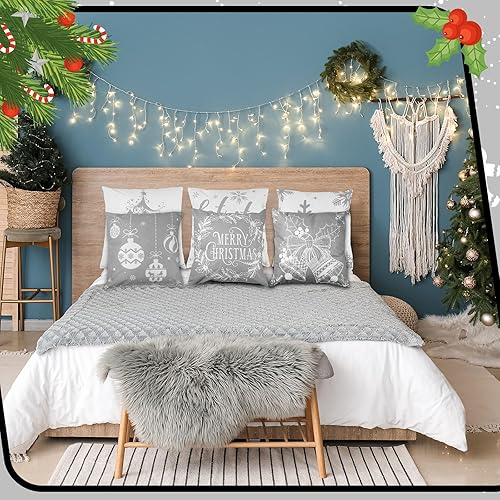 Miniatura 6 de 6 fundas de cojín de Navidad para decoración navideña, decoración de vacaciones, para sofá, oficina, dormitorio, decoración de Navidad, decoración