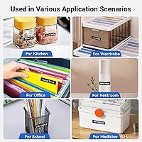 Vista 34 de BOYEEZON Paquete de 2 cintas para etiquetadoras TZe-131 de 0.472 in 0.47 laminadas transparentes, compatibles con Brother P Touch TZe-131 Negro