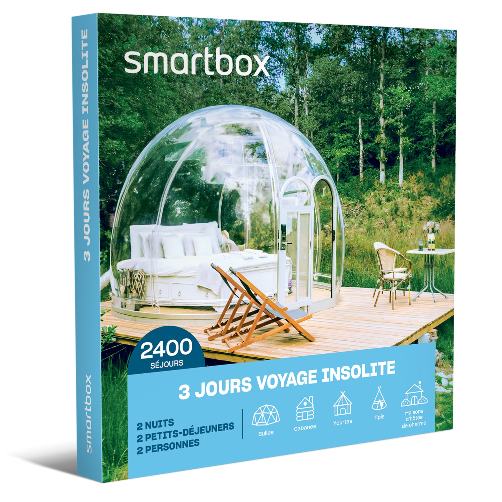 Smartbox Coffret cadeau 3 jours voyage insolite - Deux nuits avec petits-déjeuners pour 2 personnes