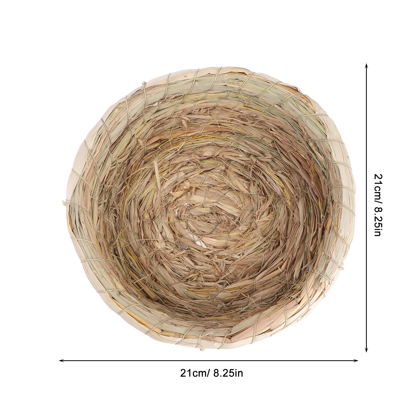 TEHAUX 2pcs Pigeon Nests, Bird Breeding Nest Household Breeding Nests Pet Bird Breeding Houses Handmade Woven Bird Nest Bed for Dove Pigeon Parrot Bird Cage Accessories