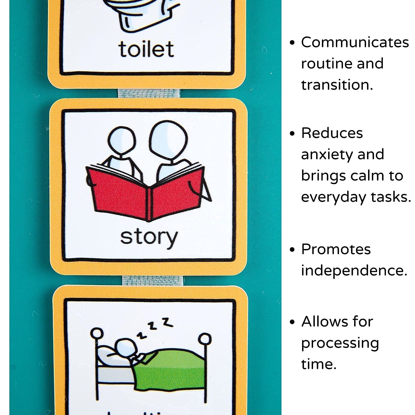 Create Visual Aids Visual Timetable For Home With 35 Picture Cards To