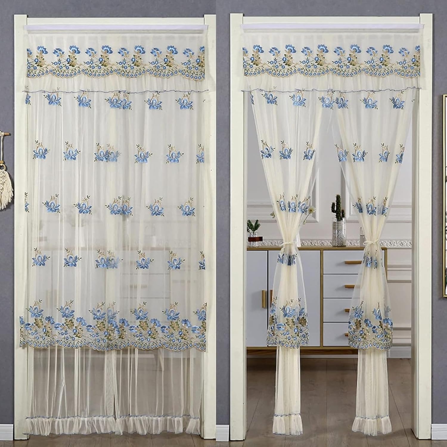 値下げ‼️藍染麻暖簾 麻のれん 厚手麻布のれん ビンテージ のれん リネン