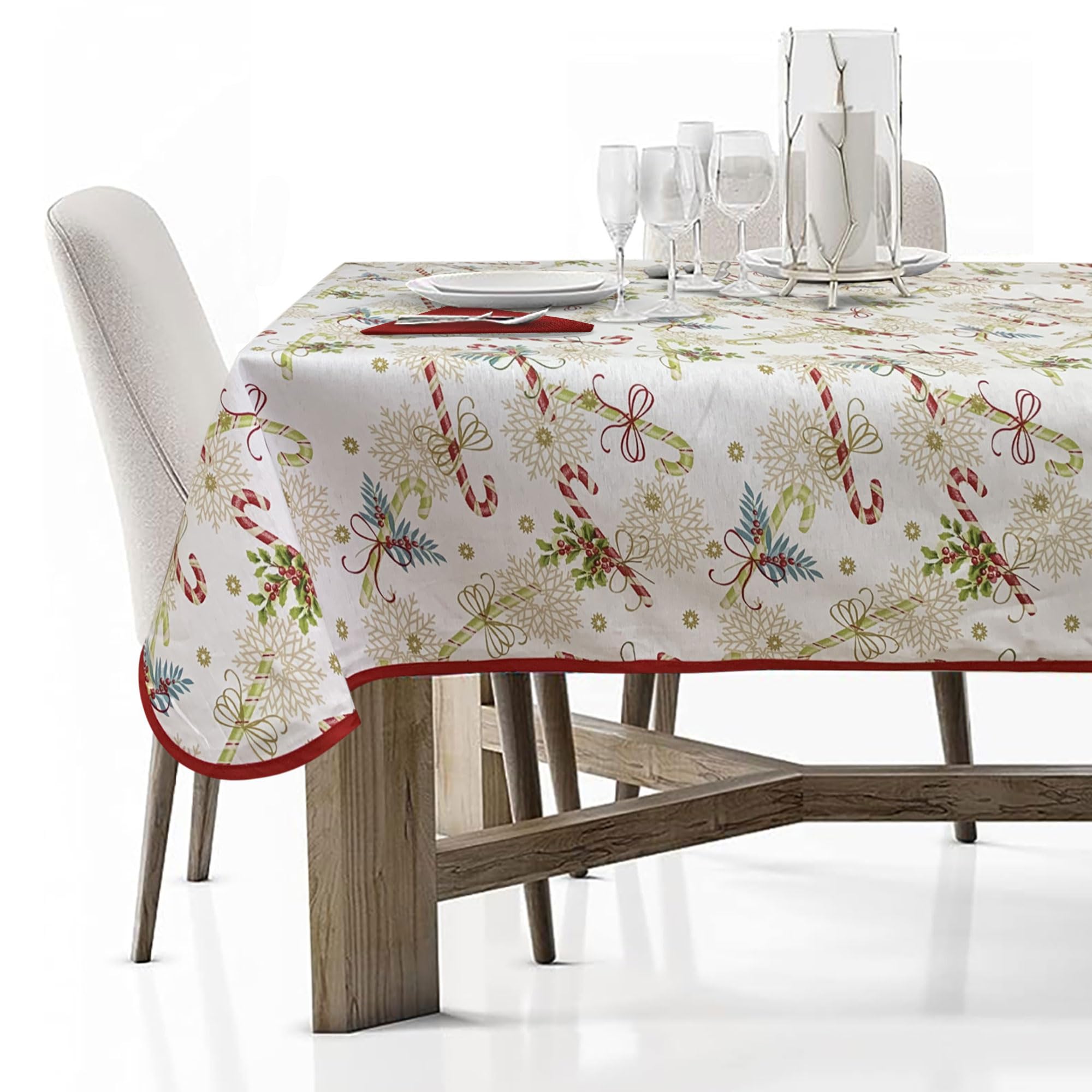 Tovaglia Natalizia servizio da tavola + tovaglioli Preziosa Home 12 posti 6362
