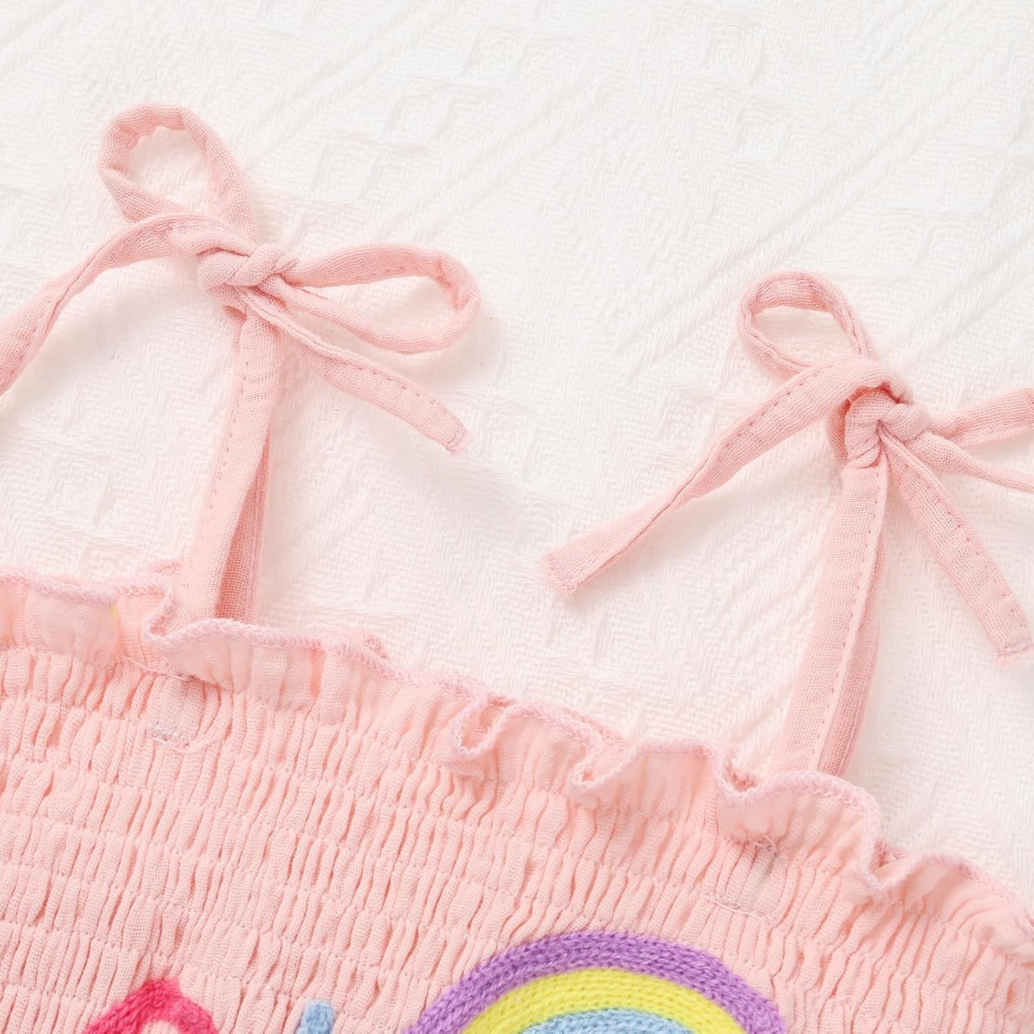 Baby Girl 1st Birthday Clothes One Year Old Girl Embroidery Tulle Dress Sleeveless Romper Bodysuit Cake Smash Outfit - Image 5