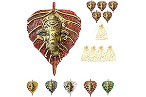 Divine Metallic Ganesha Wall Decor for Pooja and Return Gift Needs