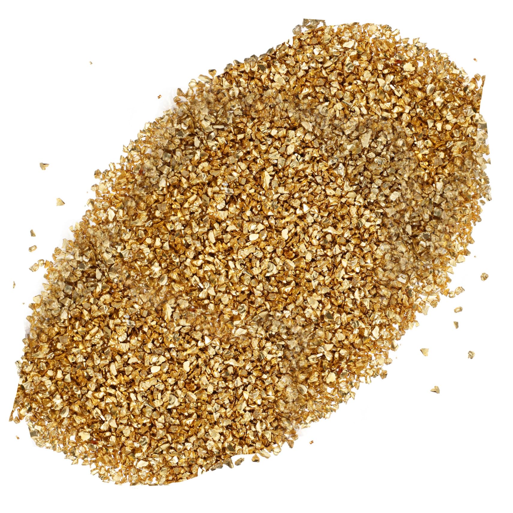 Sewroro Bastel material Bausätze Perlen für die Herstellung von Armbändern Bausatz feines Glitzern Heimwerken scrabbook scrabook einmachgläser klobiger Glitzer unregelmäßiges Glas Golden