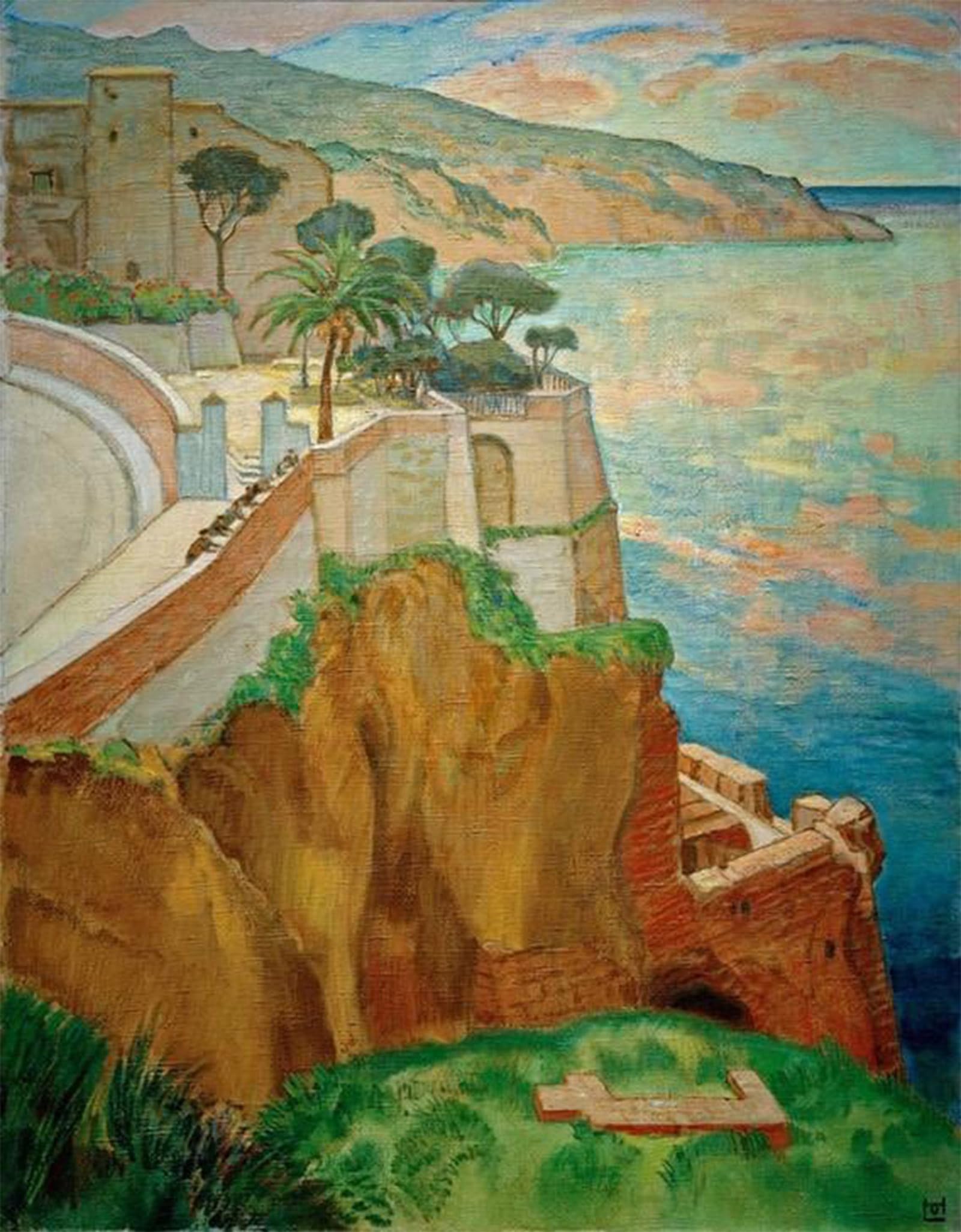 Murale tableau Sorrente Hofmann pour masquer un mur blanc vide